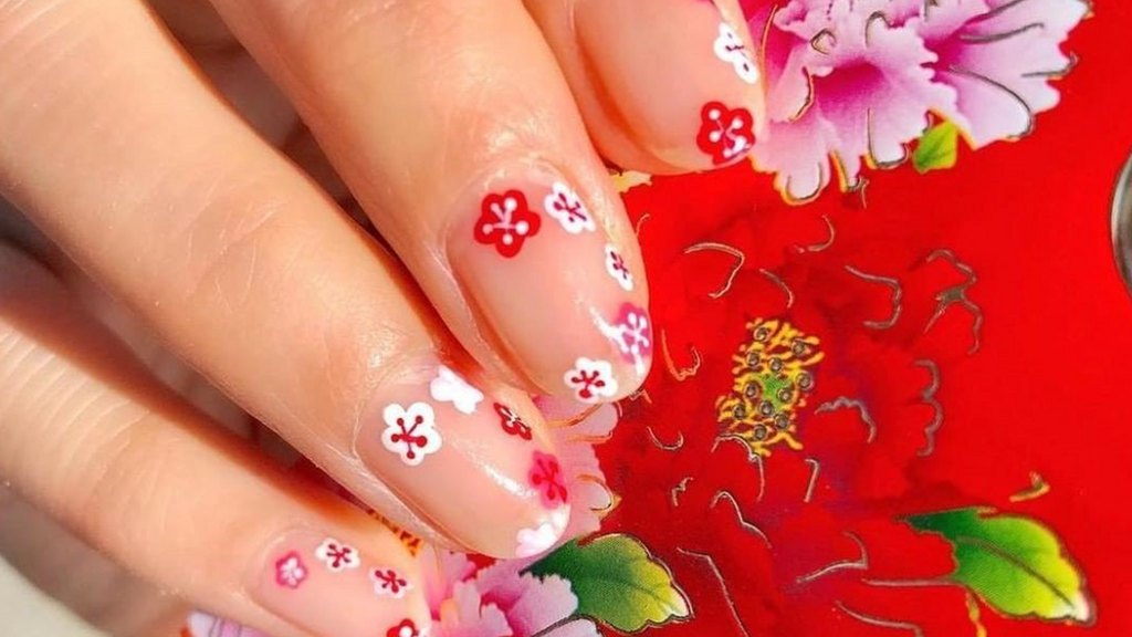 SO Gel Nails Supply Company - Cherry Blossom nail art by this