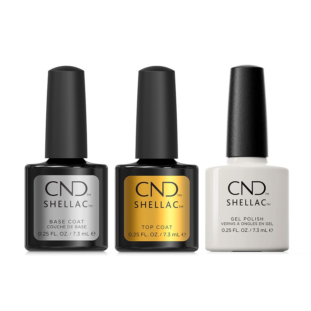 CND - Shellac Combo - Base, Top & All Frothed Up