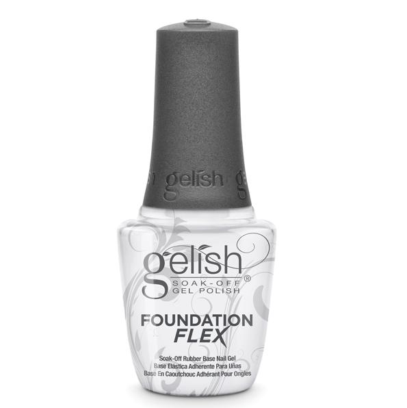 Gelish - Foundation Flex Soak-Off Rubber Base Nail Gel - Clear (0.5 oz) - Gel Polish at Beyond Polish