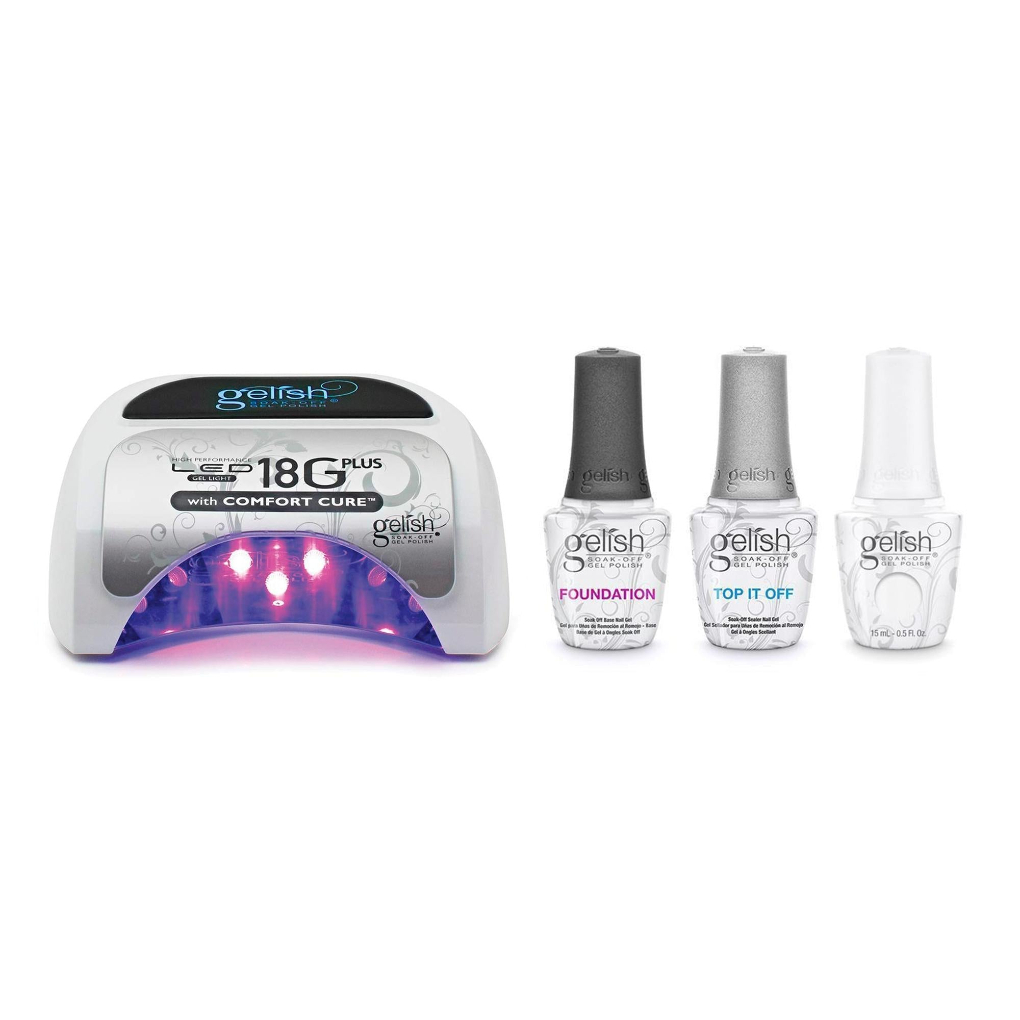 NEW Gelish Gel Polish Basix Kit And Gelish 2024 Professional Gel-Curing Light