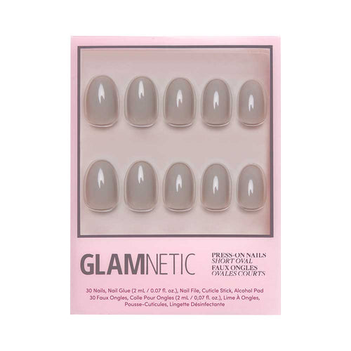 Glamnetic - Press On - Pure Gray - Nail Extensions at Beyond Polish