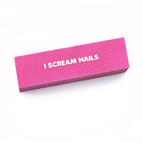 I Scream Nails - Pink Buffer Block - Manicure & Pedicure Tools at Beyond Polish